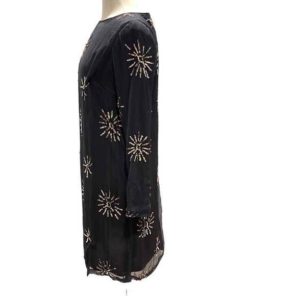 NWT Anthropologie Intropia Starburst Sequined Dress SZ L Reg $348 - Picture 7 of 13